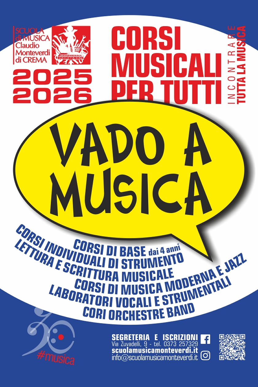 Corsi Musicali 2025 2026 Crema Cremona